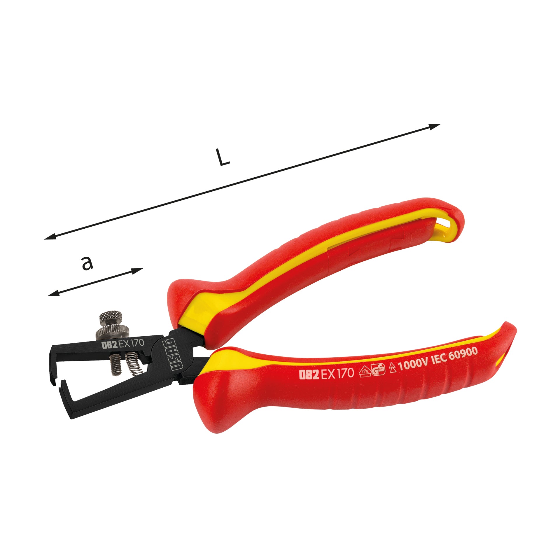 082 EX - insulated WIRE STRIPPER pliers 1000 v - Usag - U00820103 082 EX - insulated WIRE STRIPPER pliers 1000 v - Usag - U00820103